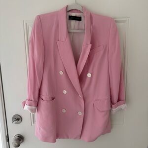 Pink oversized Zara blazer